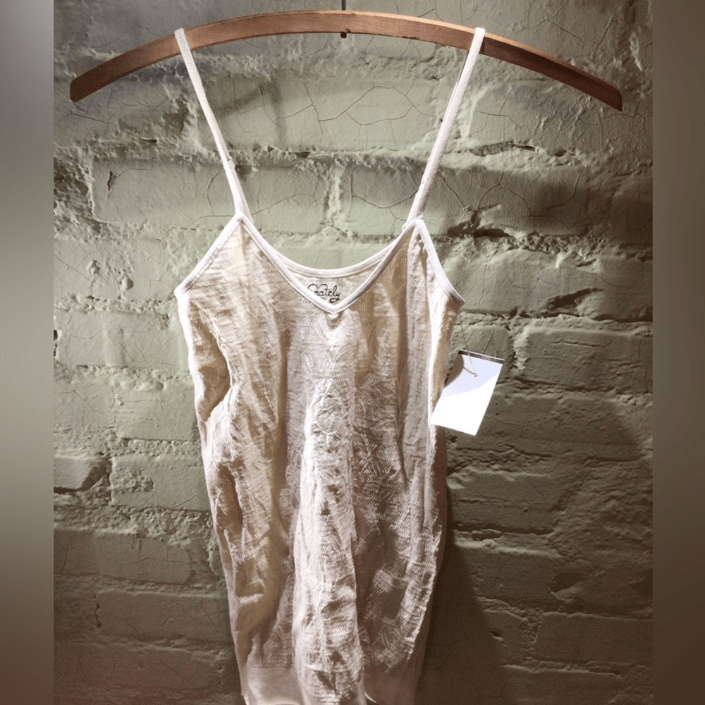 NEW! Fp intimately Lightweight Cream Spaghetti Strap Tank